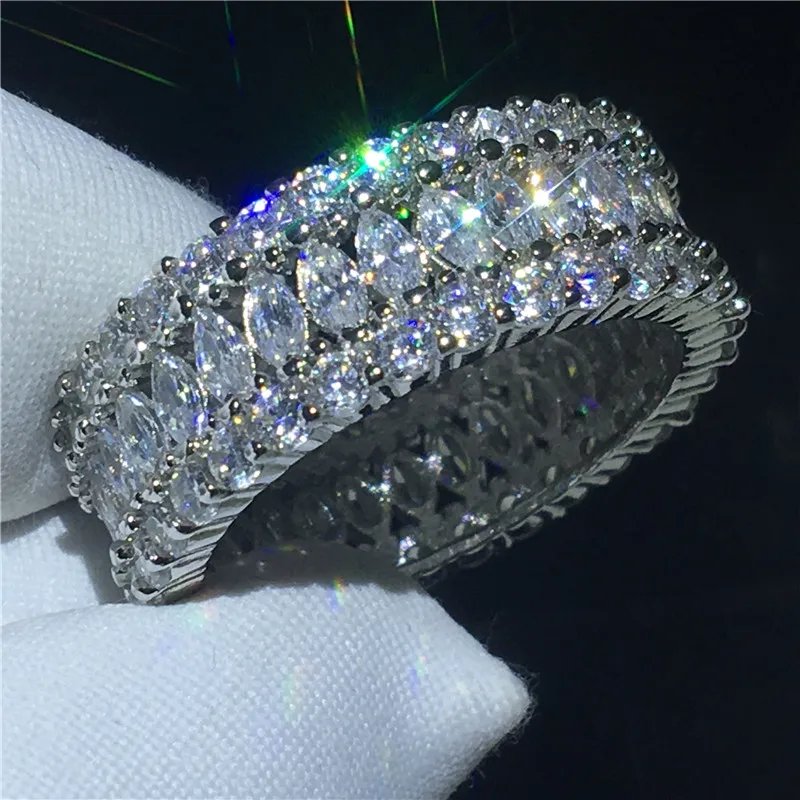 Lab Grown Diamond Ring 14K Gold - Vintage Parmak Yüzük 925 Ayar Gümüş