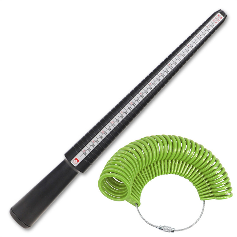 Ring Sizer Measuring Tool Mandrel Set - Plastik Yüzük Ölçü Aleti Seti Takı