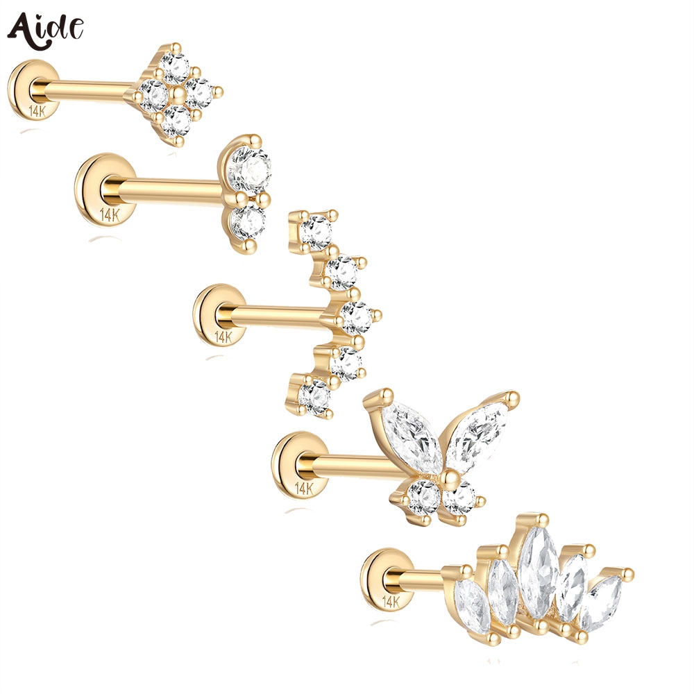 Lab Grown Diamond Ring 14K Gold - Aide DIY zirkon inci küpe 14k