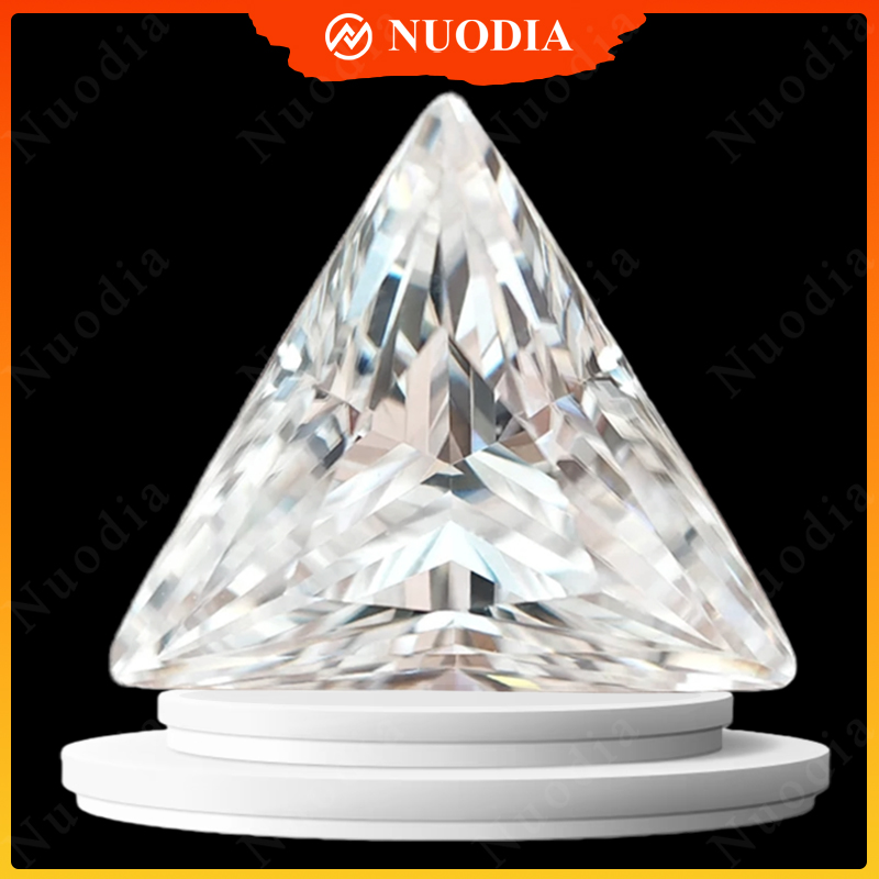 Gra Certificate Loose Moissanite Stone - Yeni Beyaz Üçgen Kesim Mozanit Gevşek