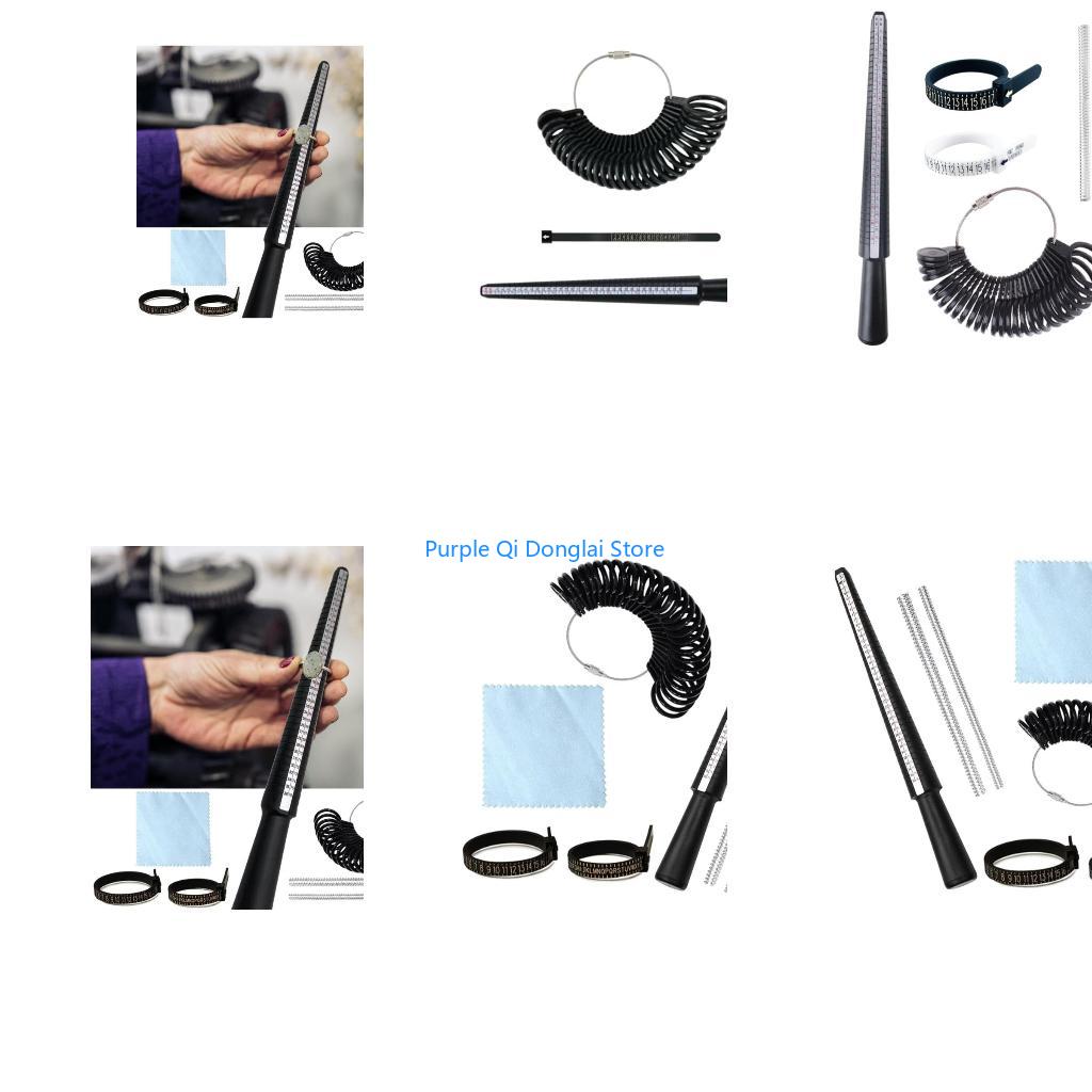 Ring Sizer Measuring Tool Mandrel Set - L21E 3/4/6/7 Adet Yüzük Sizer Ölçme