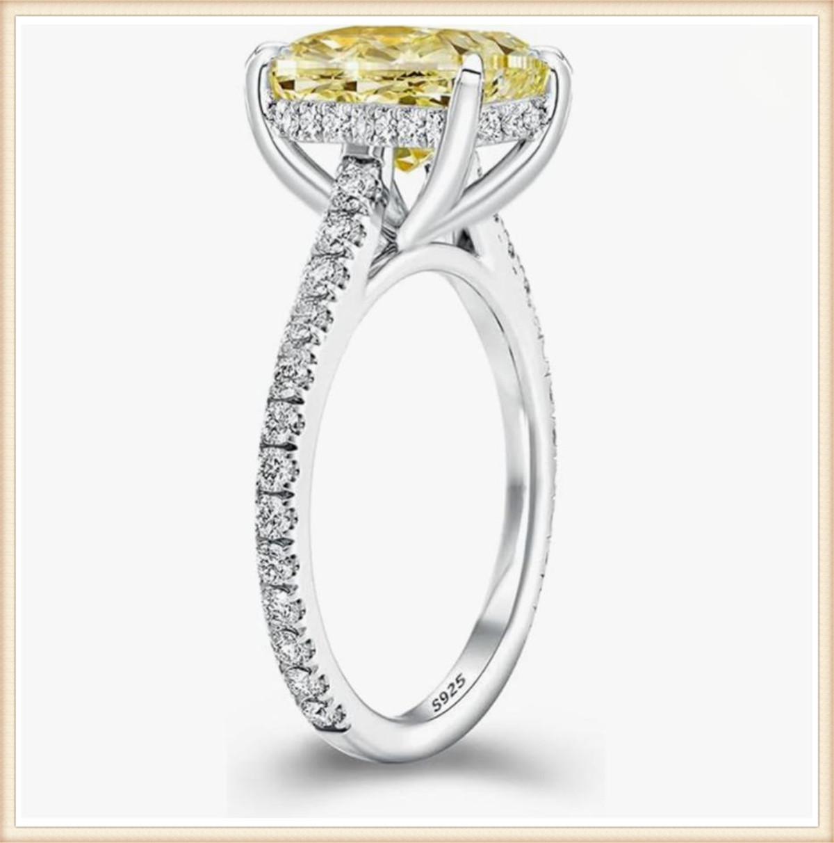 Lab Grown Diamond Ring 14K Gold - 14 Ayar Som Altın Laboratuvarda Yetiştirilmiş