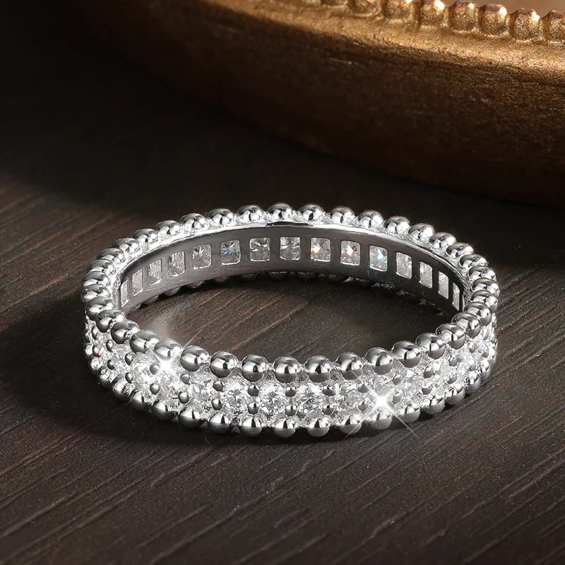 M-JAJA D VVS1 Mozanit Yüzükler - Moissanite Eternity Band Ring Stackable incelemesi ve fiyatı