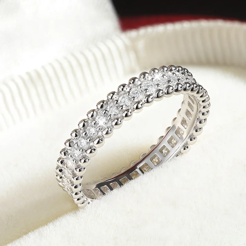 M-JAJA D VVS1 Mozanit Yüzükler - Moissanite Eternity Band Ring Stackable incelemesi ve fiyatı