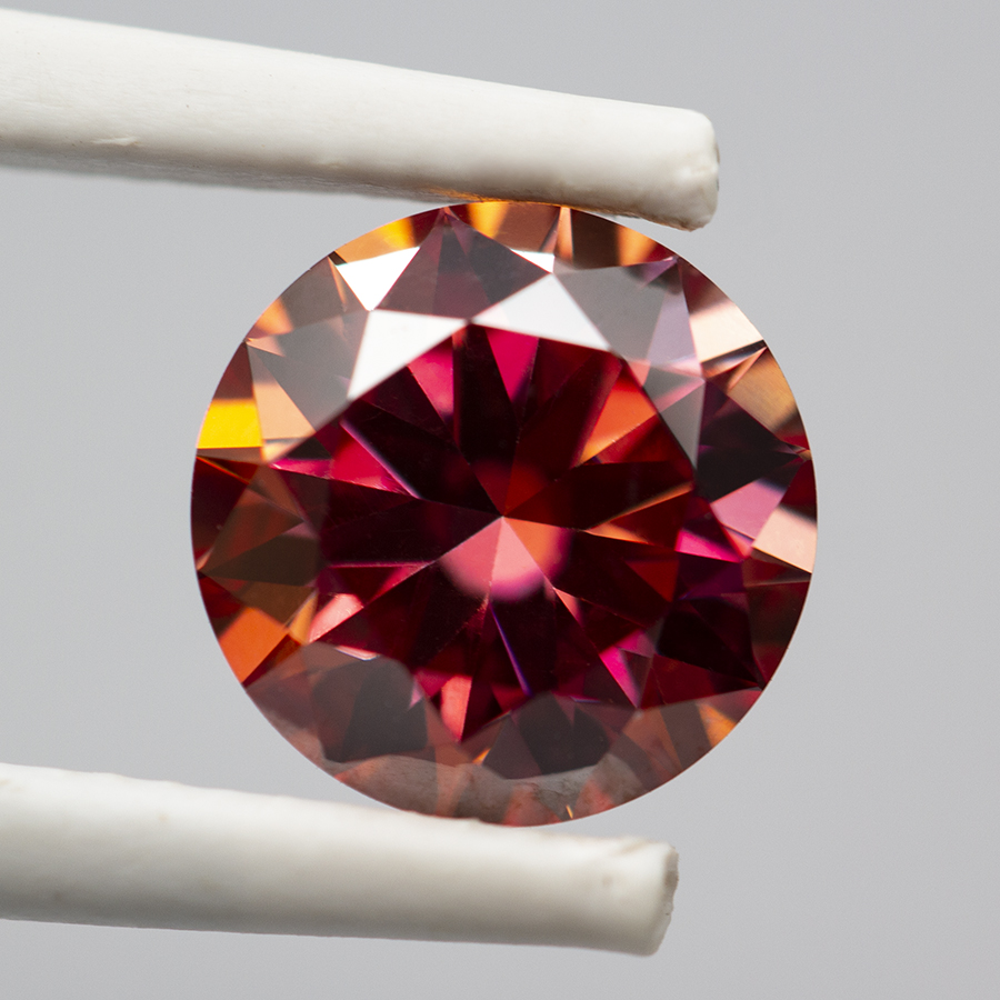 Gökkuşağı Kırmızı Moissanit Ta - Gra Certificate Loose Moissanite Stone incelemesi ve fiyatı