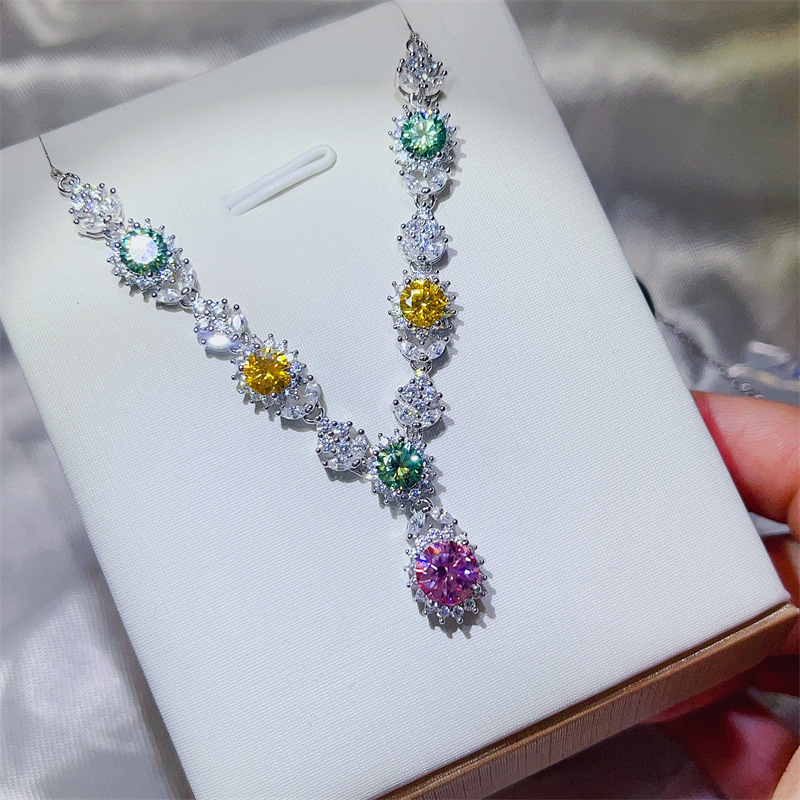 3.5 Carar Renk Mozanit Lab Elm - Moissanite Pendant Necklace Solitaire incelemesi ve fiyatı
