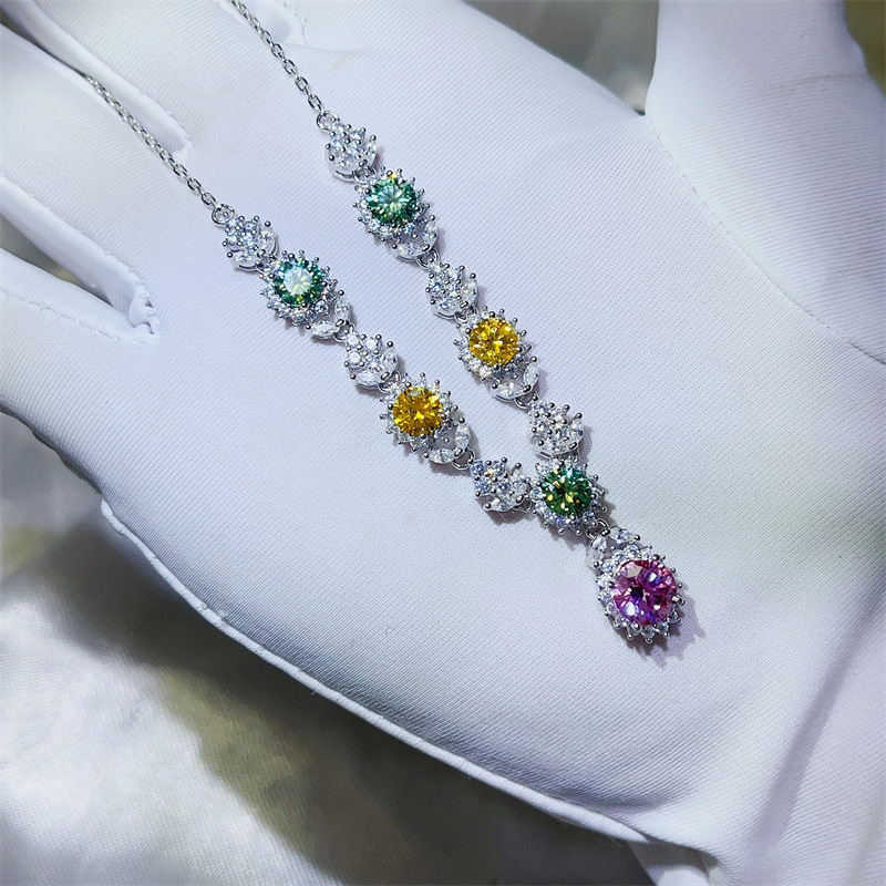 3.5 Carar Renk Mozanit Lab Elm - Moissanite Pendant Necklace Solitaire incelemesi ve fiyatı