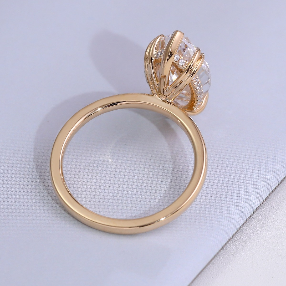MUSHAN Lüks Özel Tasarım 14K 1 - Lab Grown Diamond Ring 14K Gold incelemesi ve fiyatı