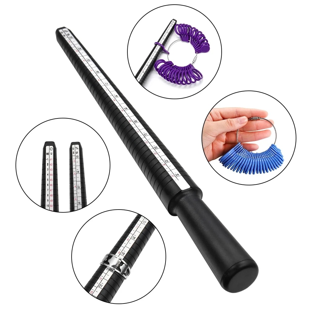 Profesyonel takılar araçları h - Ring Sizer Measuring Tool Mandrel Set incelemesi ve fiyatı