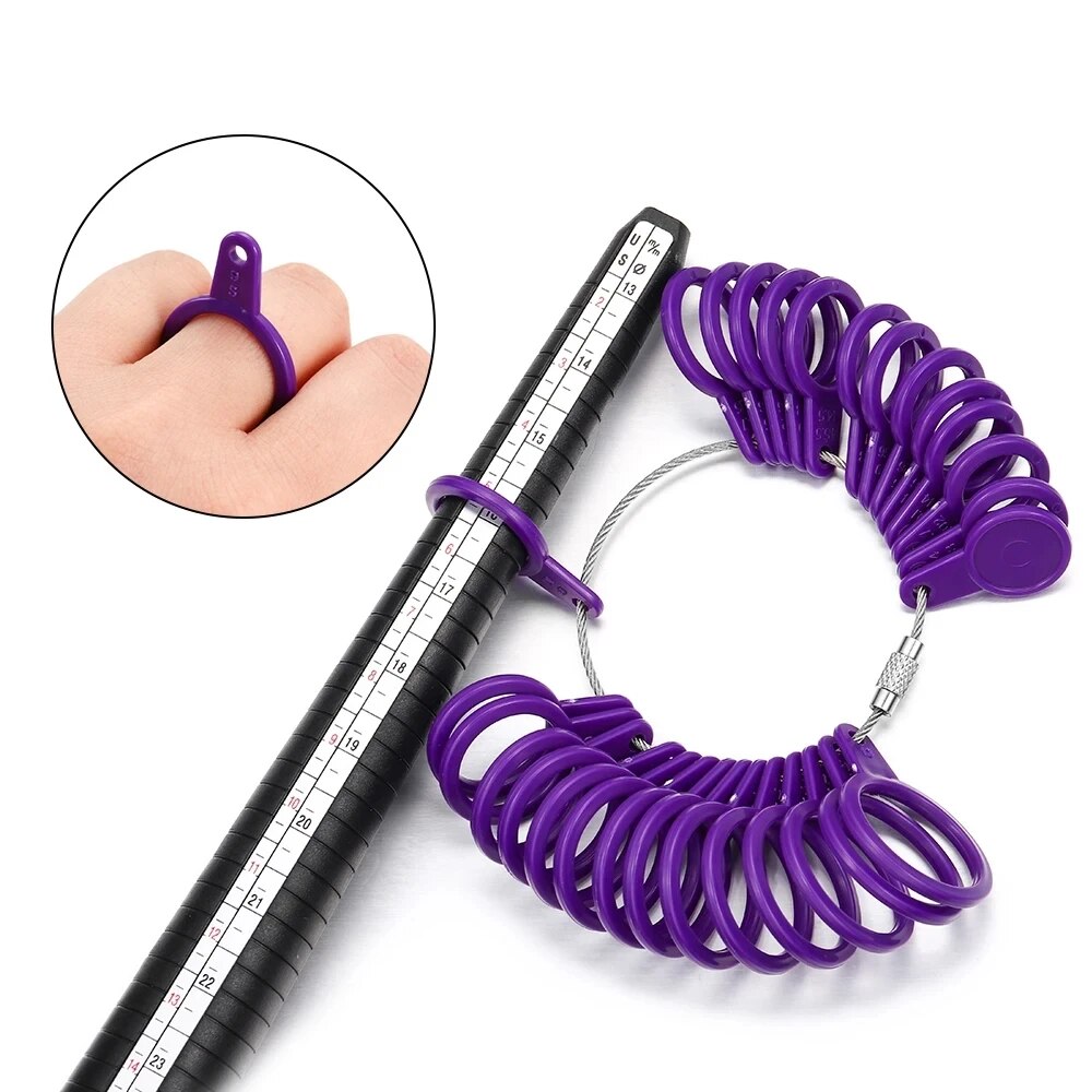 Profesyonel takılar araçları h - Ring Sizer Measuring Tool Mandrel Set incelemesi ve fiyatı