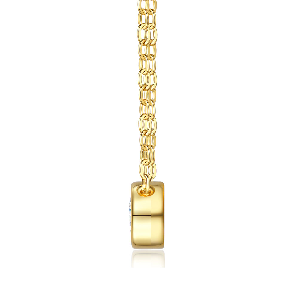 KNOBSPIN 2ct Oval Kesim Mozani - Moissanite Pendant Necklace Solitaire incelemesi ve fiyatı