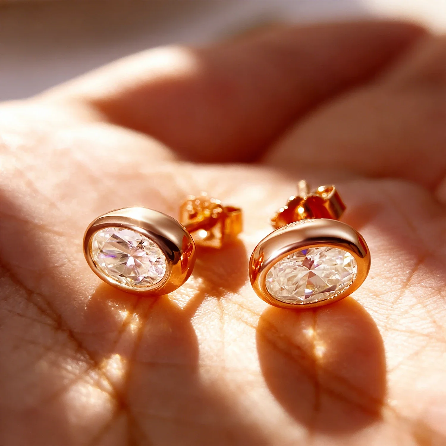 FCGJHW Çerçeveli, Armut Kesim  - Moissanite Stud Earrings Round Cut 1Ct incelemesi ve fiyatı