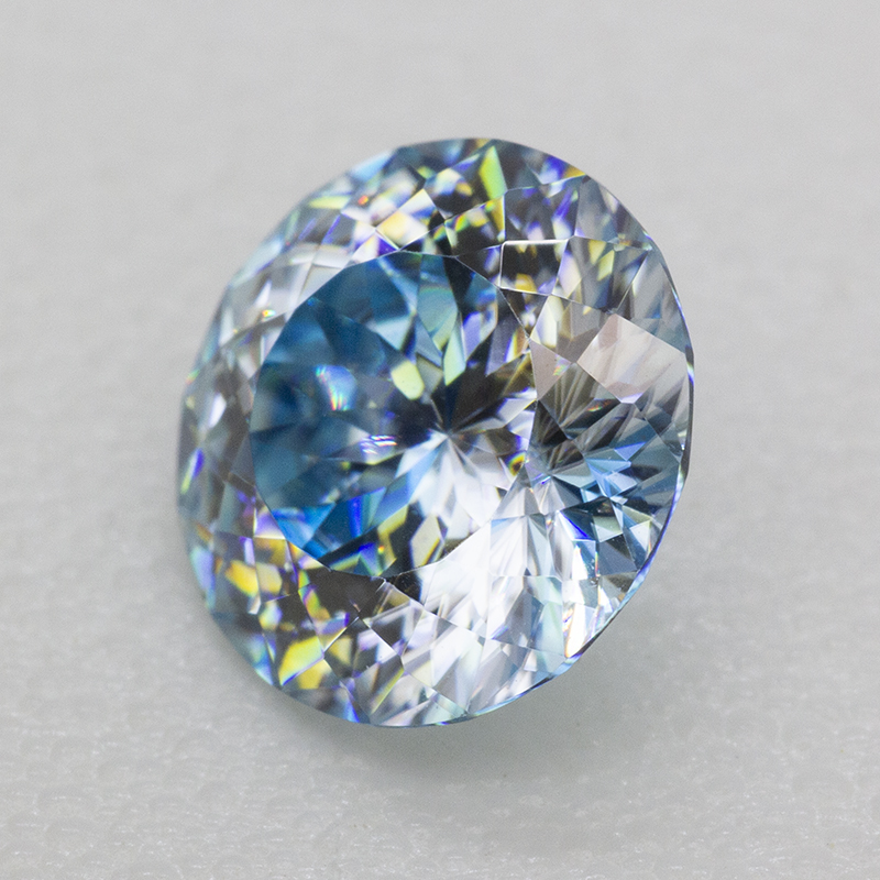 Aquamarine yuvarlak 100 Facete - Gra Certificate Loose Moissanite Stone incelemesi ve fiyatı