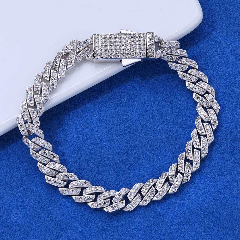 ICEBLING 925 Ayar Gümüş Mozani - Moissanite Cuban Link Chain Iced Out incelemesi ve fiyatı