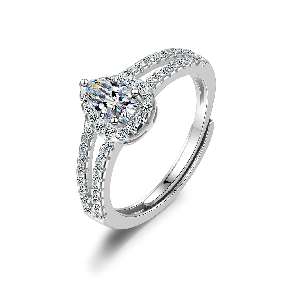 Su Damlası Moissanite Taşlı So - Moissanite Eternity Band Ring Stackable incelemesi ve fiyatı