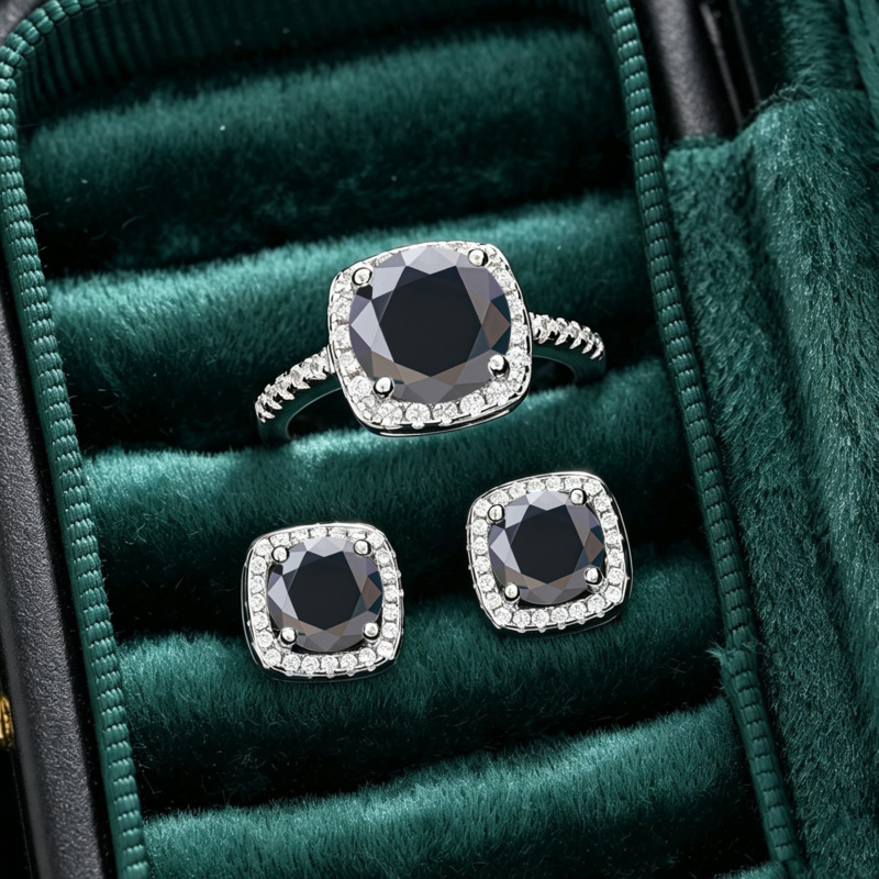 BR S925 Gümüş, 18K Beyaz Altın - Moissanite Stud Earrings Round Cut 1Ct incelemesi ve fiyatı