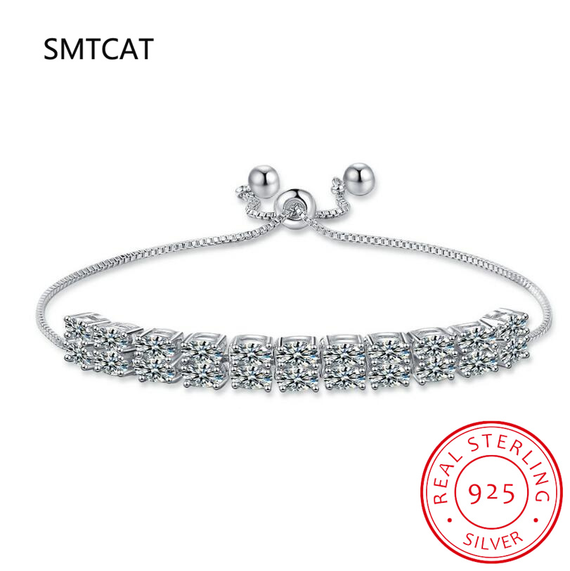 6mm Mozanit tenis bilekliği El - Moissanite Tennis Bracelet 925 Sterling incelemesi ve fiyatı