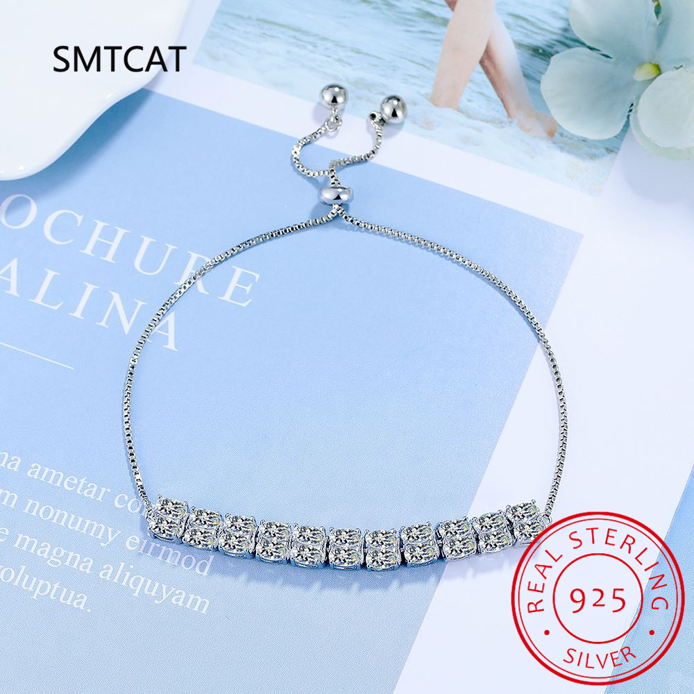 6mm Mozanit tenis bilekliği El - Moissanite Tennis Bracelet 925 Sterling incelemesi ve fiyatı