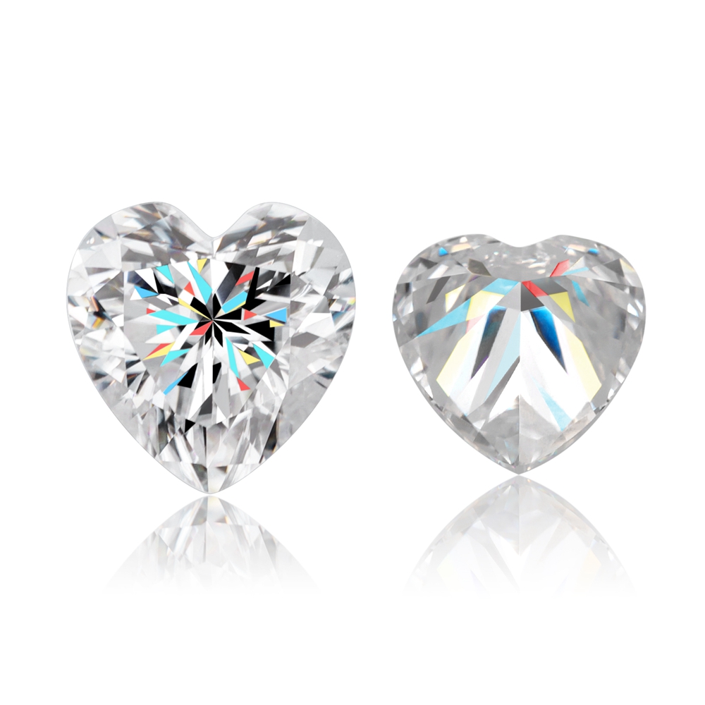 Eme jewe Kalp Kesim Mozanit Ge - Gra Certificate Loose Moissanite Stone incelemesi ve fiyatı