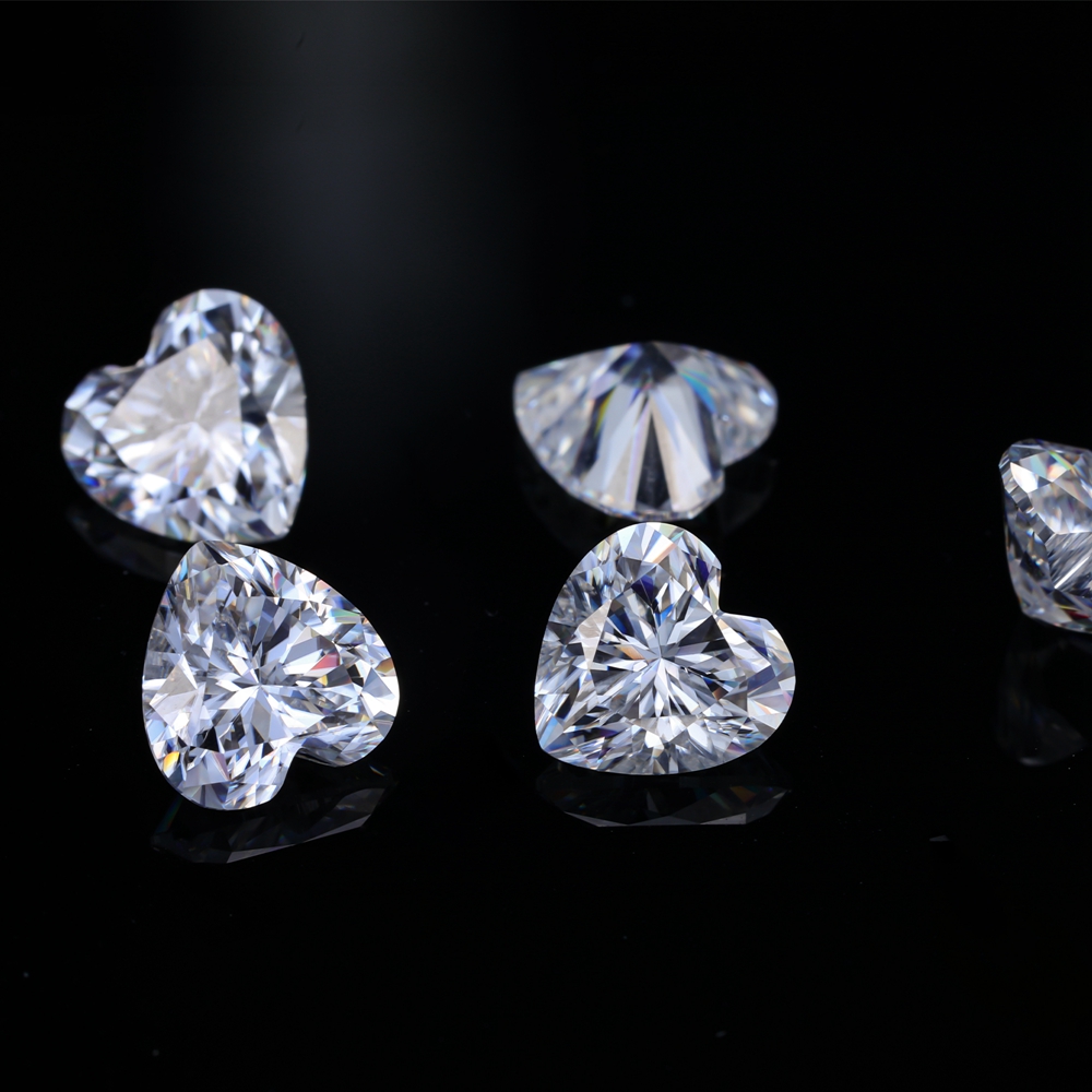Eme jewe Kalp Kesim Mozanit Ge - Gra Certificate Loose Moissanite Stone incelemesi ve fiyatı
