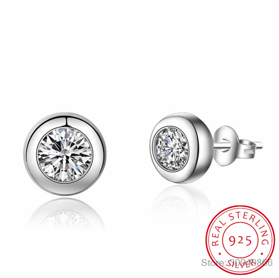 1 Karat Moissanite Taşlı Küpe, - Moissanite Stud Earrings Round Cut 1Ct incelemesi ve fiyatı