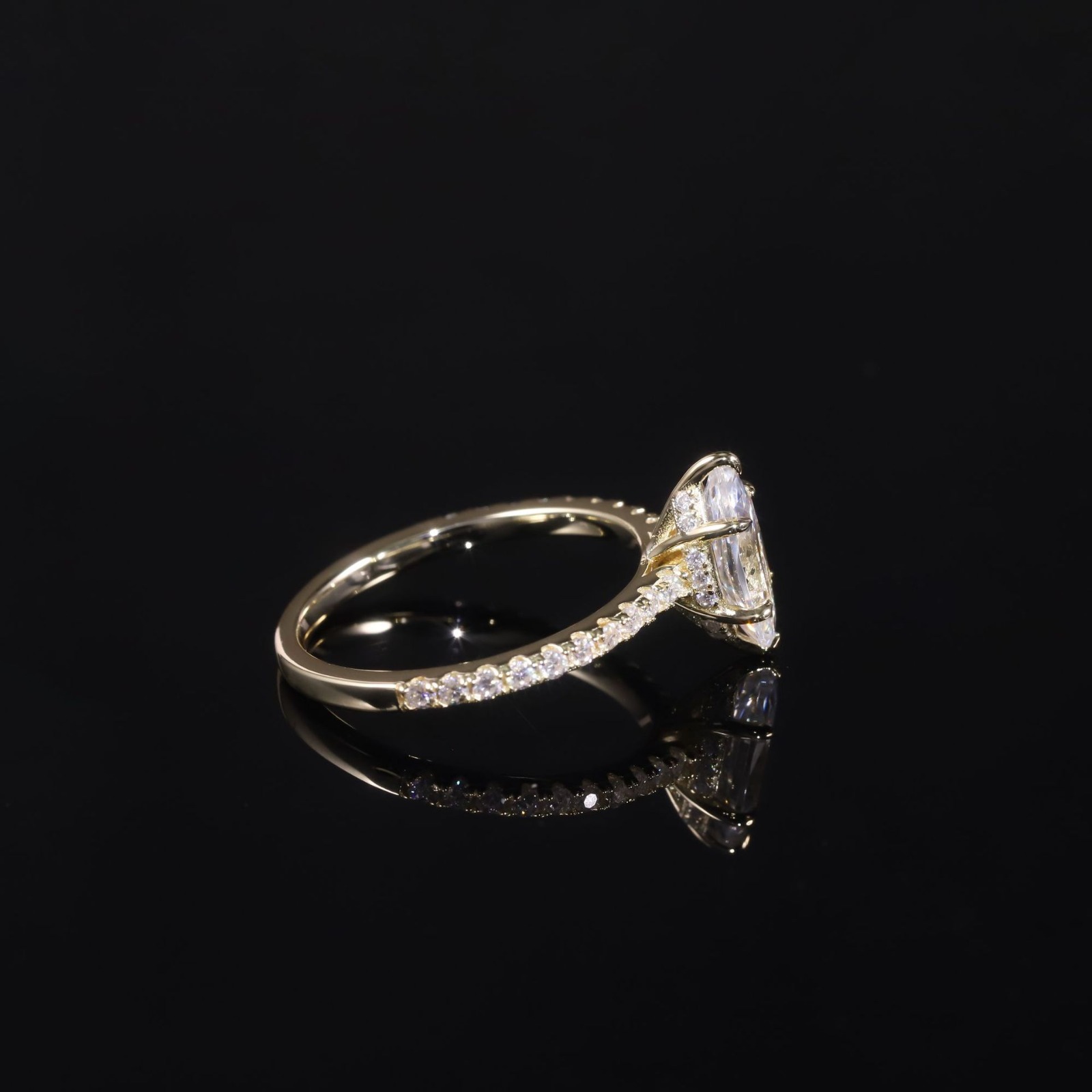 MuShan Mücevher 925 Ayar Gümüş - Lab Grown Diamond Ring 14K Gold incelemesi ve fiyatı
