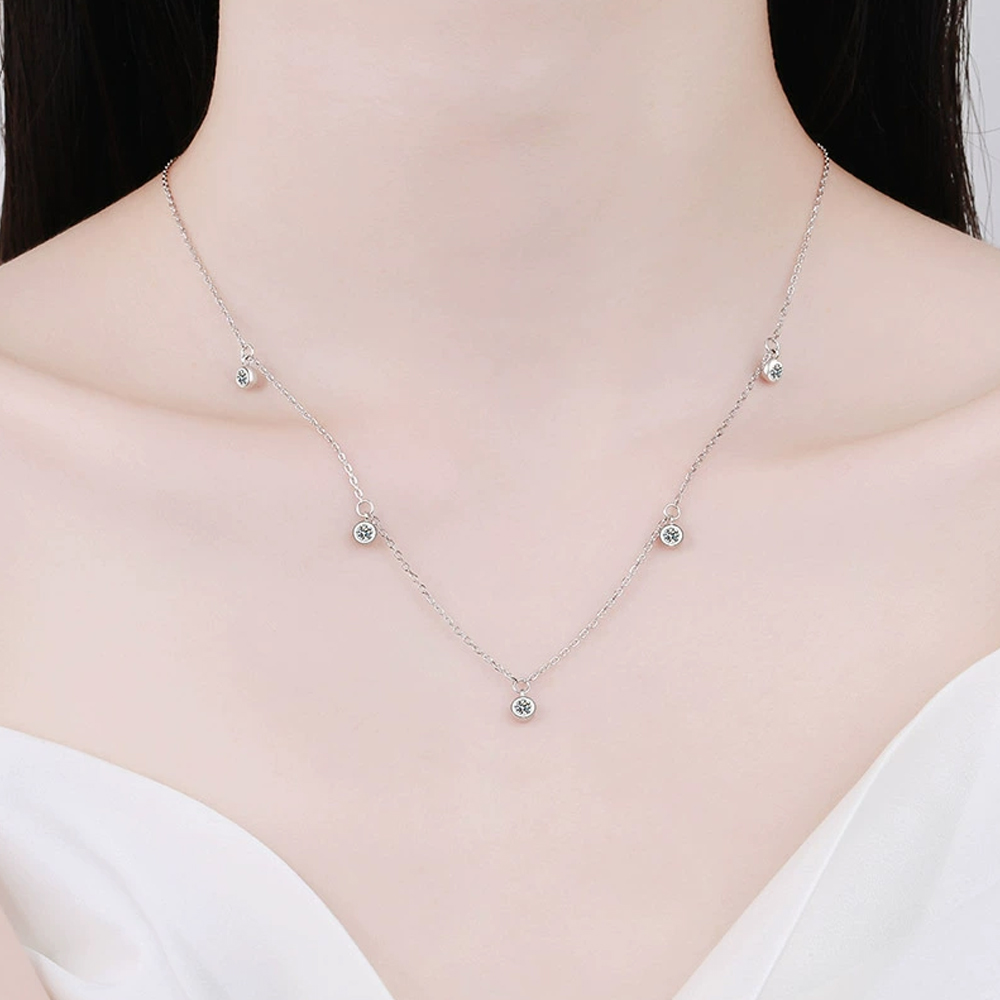 KNOBSPIN Mozanit Kolye Kadınla - Moissanite Pendant Necklace Solitaire incelemesi ve fiyatı
