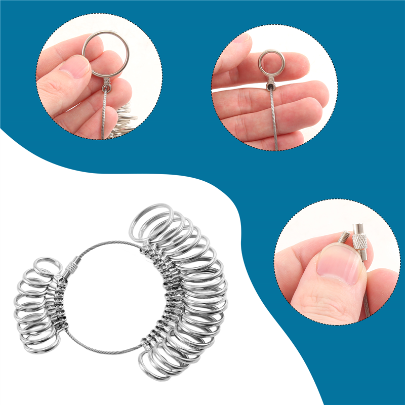 ABKJ-0-13 Halka Ölçer Ölçme Al - Ring Sizer Measuring Tool Mandrel Set incelemesi ve fiyatı
