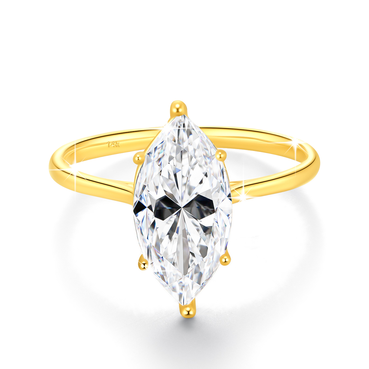 14 K Altın Mozanit Pırlanta Yü - Lab Grown Diamond Ring 14K Gold incelemesi ve fiyatı