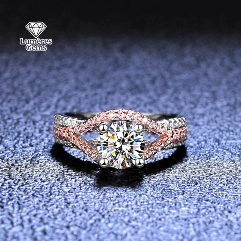 LumièRe Gems 2 Karat D-Renk VV - Moissanite Engagement Ring 2 Carat D Vvs1 incelemesi ve fiyatı