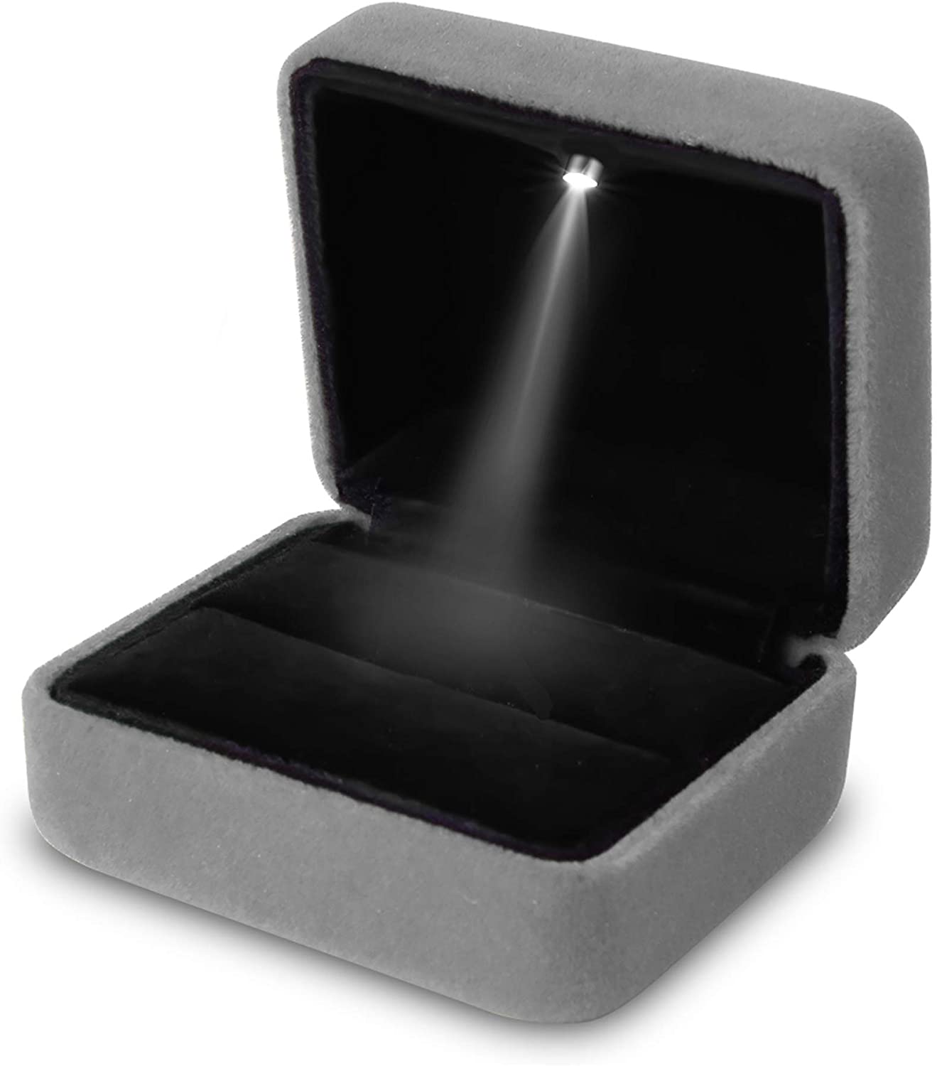 Kadife LED Işık Yüzük Kutusu K - Velvet Ring Box Led Light Proposal incelemesi ve fiyatı