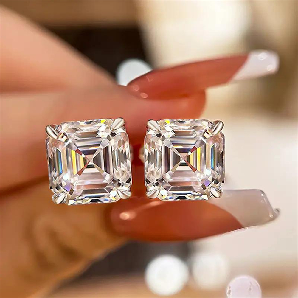 KOJ 1PC S925 Gümüş, Marquise K - Moissanite Stud Earrings Round Cut 1Ct incelemesi ve fiyatı