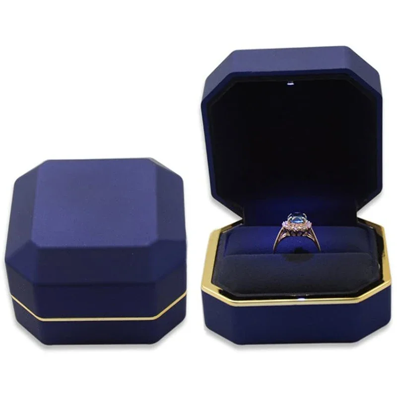 1 adet LED Takı Yüzük Kutusu L - Velvet Ring Box Led Light Proposal incelemesi ve fiyatı