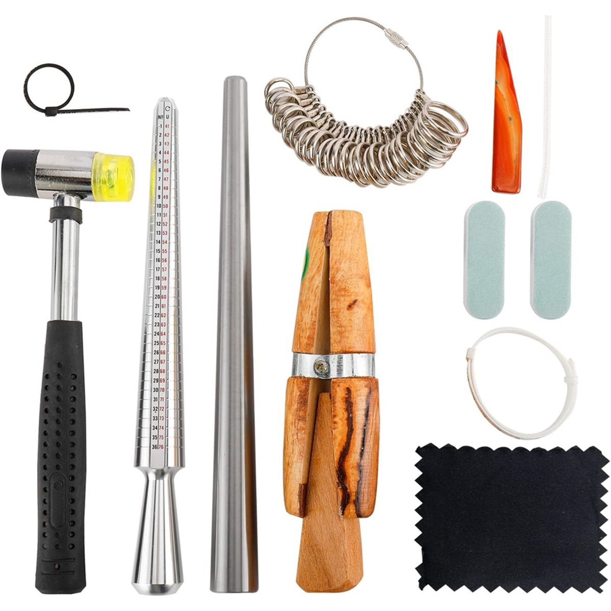 (ABAB) Yüzük Ölçer Ölçüm Aleti - Ring Sizer Measuring Tool Mandrel Set incelemesi ve fiyatı