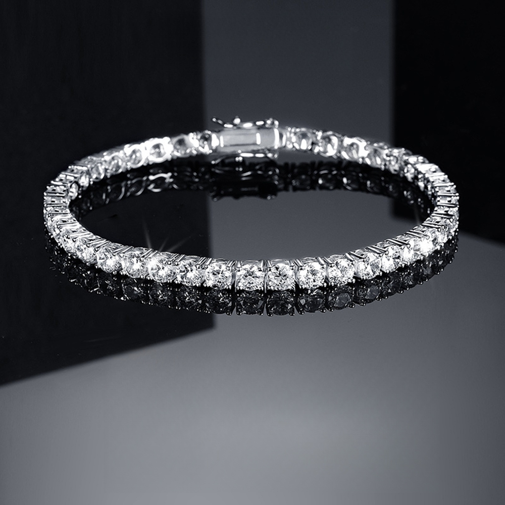 Fabrika Fiyatı 3-6.5MM S925 Ay - Moissanite Tennis Bracelet 925 Sterling incelemesi ve fiyatı