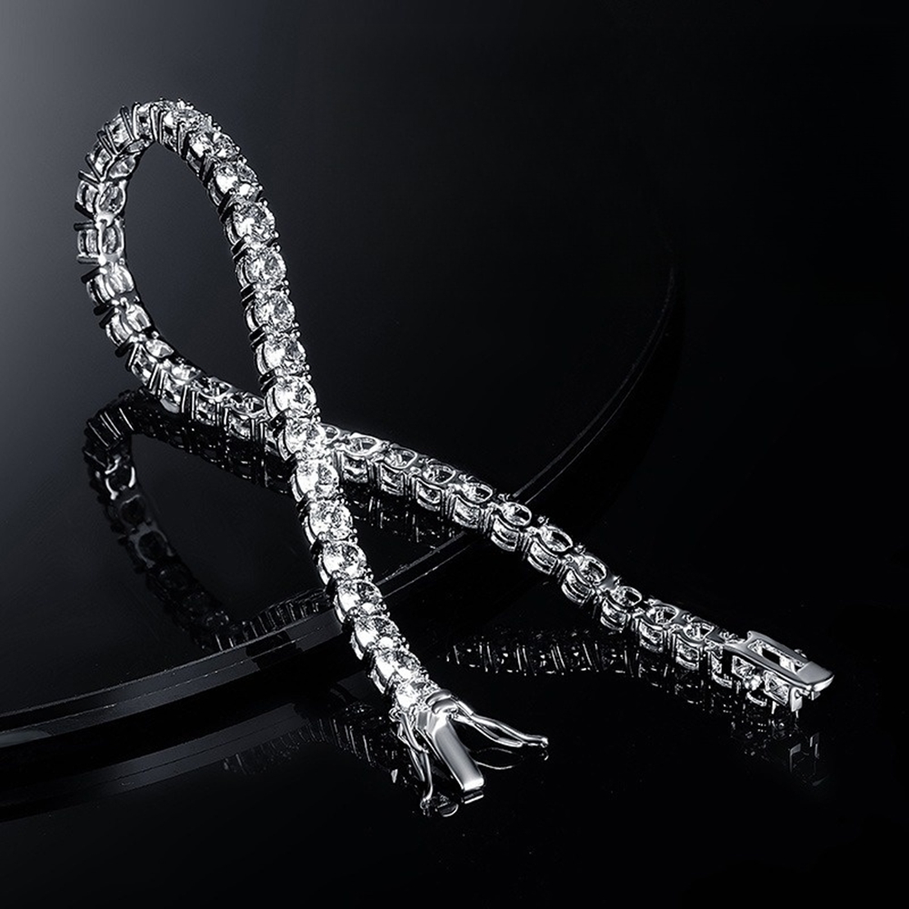 Fabrika Fiyatı 3-6.5MM S925 Ay - Moissanite Tennis Bracelet 925 Sterling incelemesi ve fiyatı