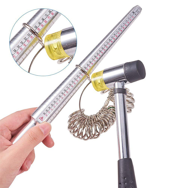 Metal Yüzük Ölçer, Parmak Ölçü - Ring Sizer Measuring Tool Mandrel Set incelemesi ve fiyatı