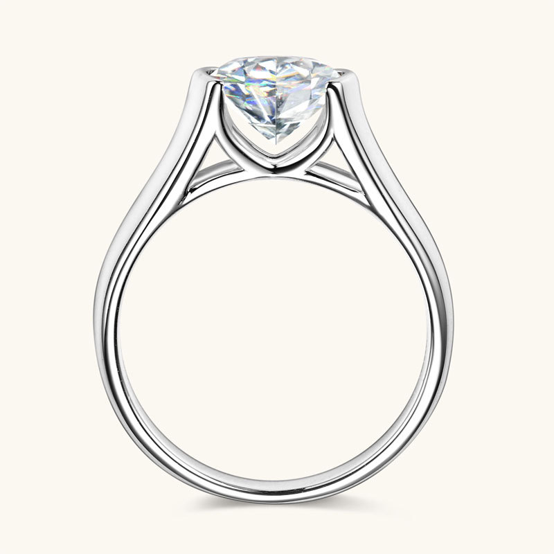 2 Karat Yuvarlak D Renk VVS1 M - Moissanite Engagement Ring 2 Carat D Vvs1 incelemesi ve fiyatı