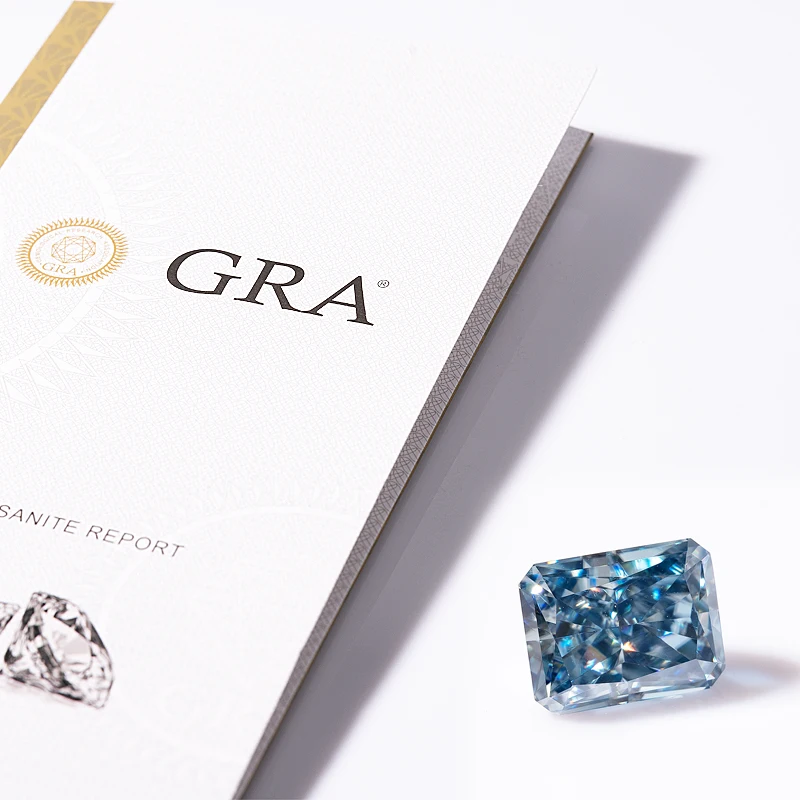 MOJY canlı mavi mozanit gevşek - Gra Certificate Loose Moissanite Stone incelemesi ve fiyatı