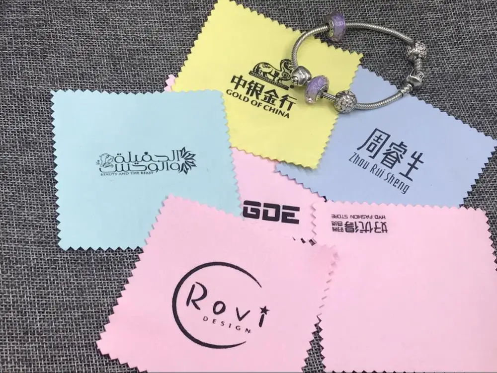 300-1000 adet özel logo baskıl - Jewelry Polishing Cloth Silver Cleaner incelemesi ve fiyatı