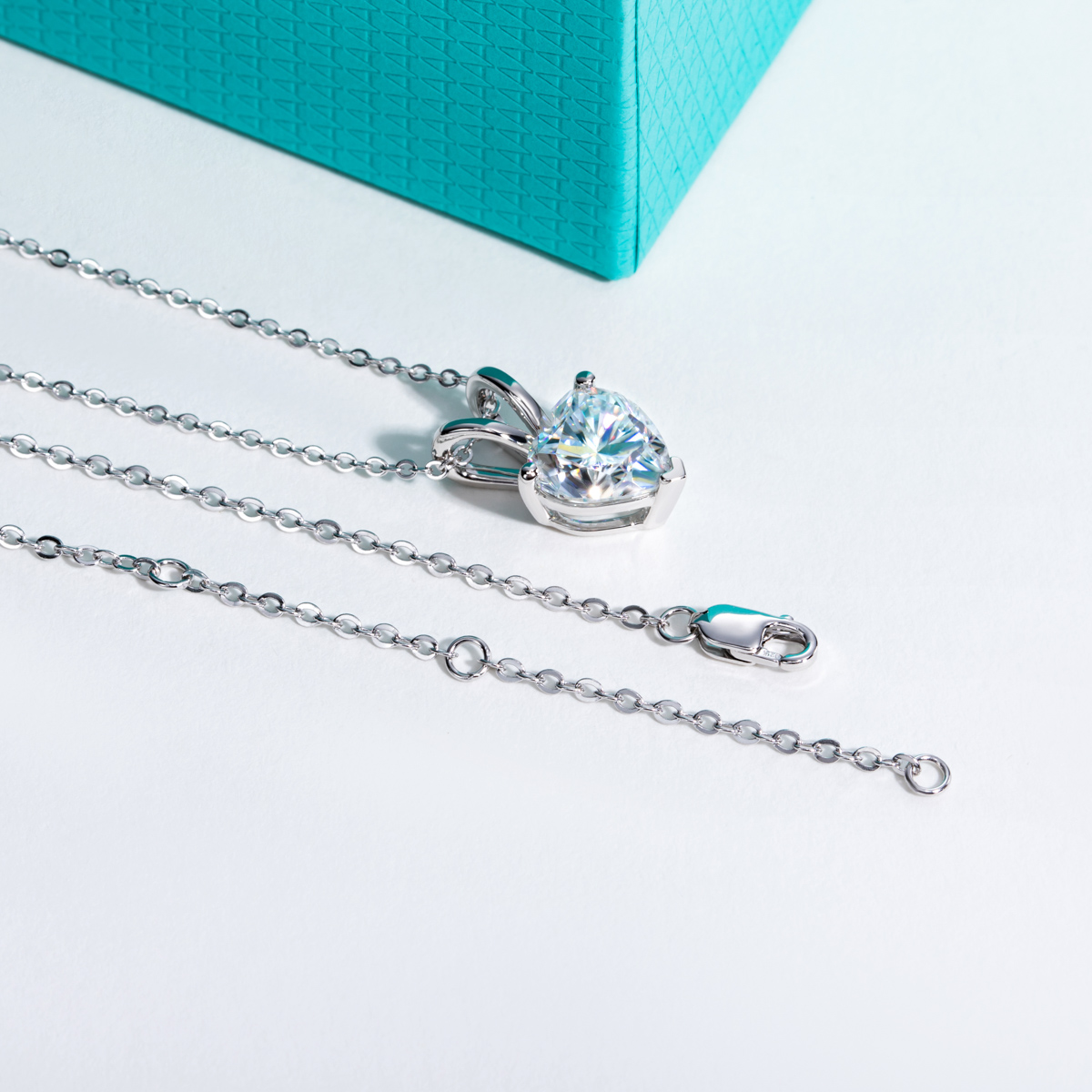 AnuJewel 2ct/3ct/4ct/5ct D Ren - Moissanite Pendant Necklace Solitaire incelemesi ve fiyatı