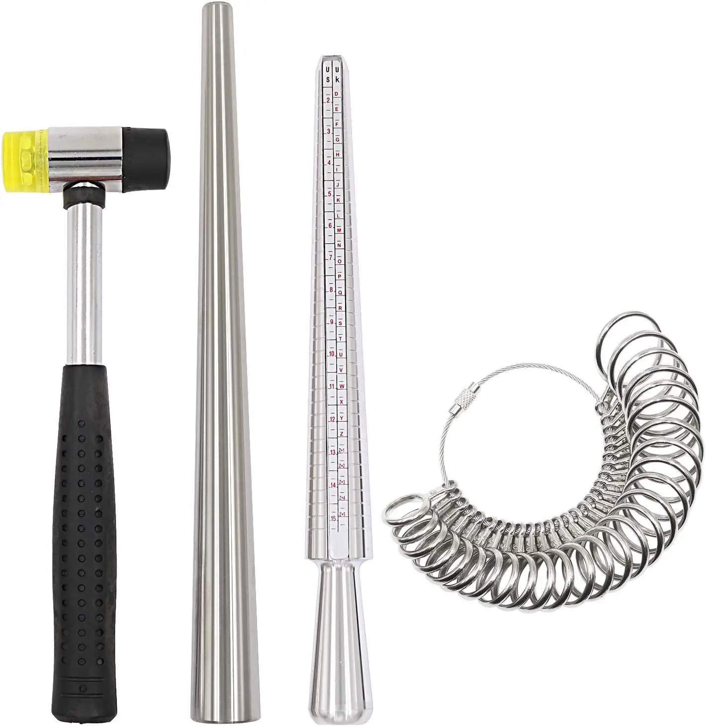 Yüzük Ölçer Çubuk, Ölçüm Aracı - Ring Sizer Measuring Tool Mandrel Set incelemesi ve fiyatı