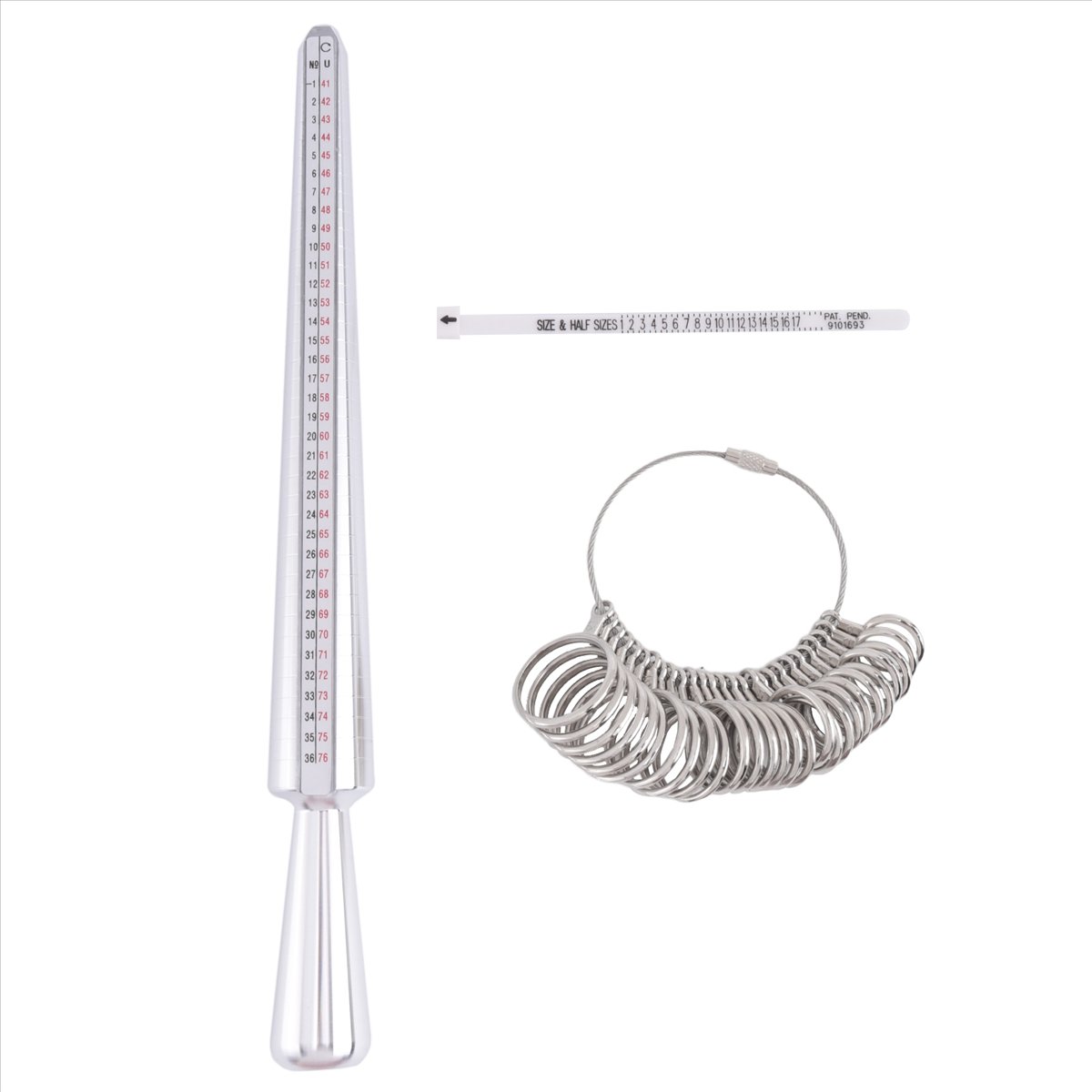 En Çok Satan 3 Parçalı Yüzük Ö - Ring Sizer Measuring Tool Mandrel Set incelemesi ve fiyatı