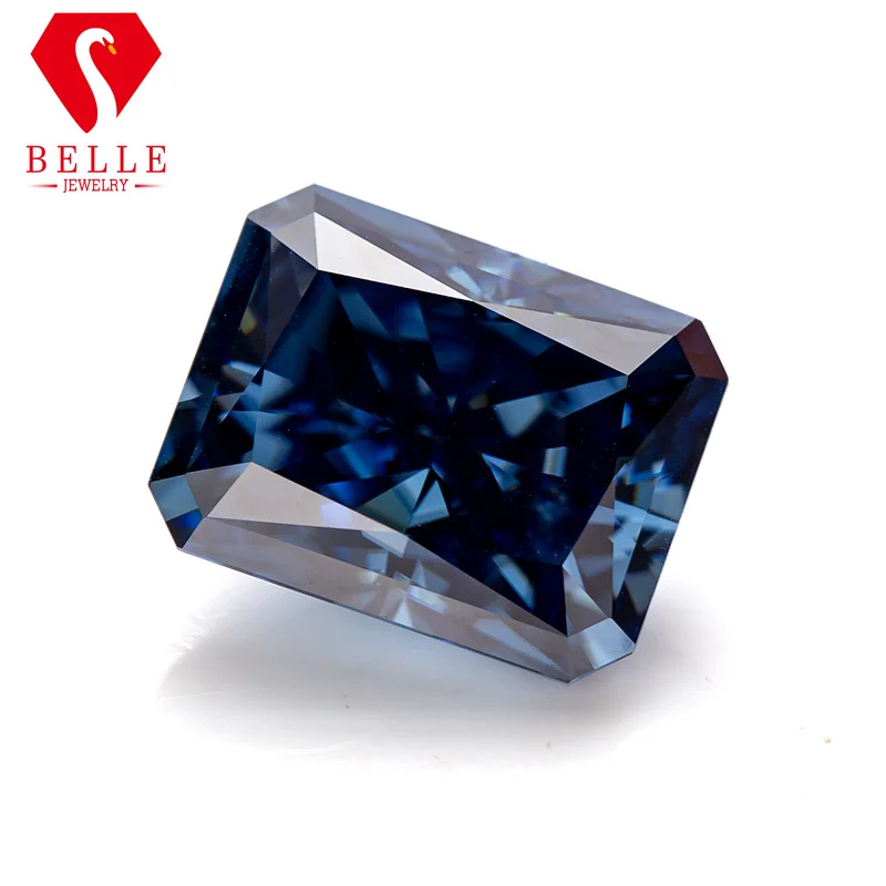 Mozanit Taş BELLE Canlı Mavi E - Gra Certificate Loose Moissanite Stone incelemesi ve fiyatı