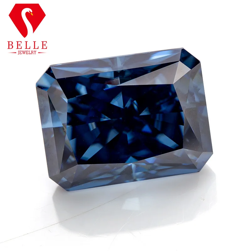 Mozanit Taş BELLE Canlı Mavi E - Gra Certificate Loose Moissanite Stone incelemesi ve fiyatı