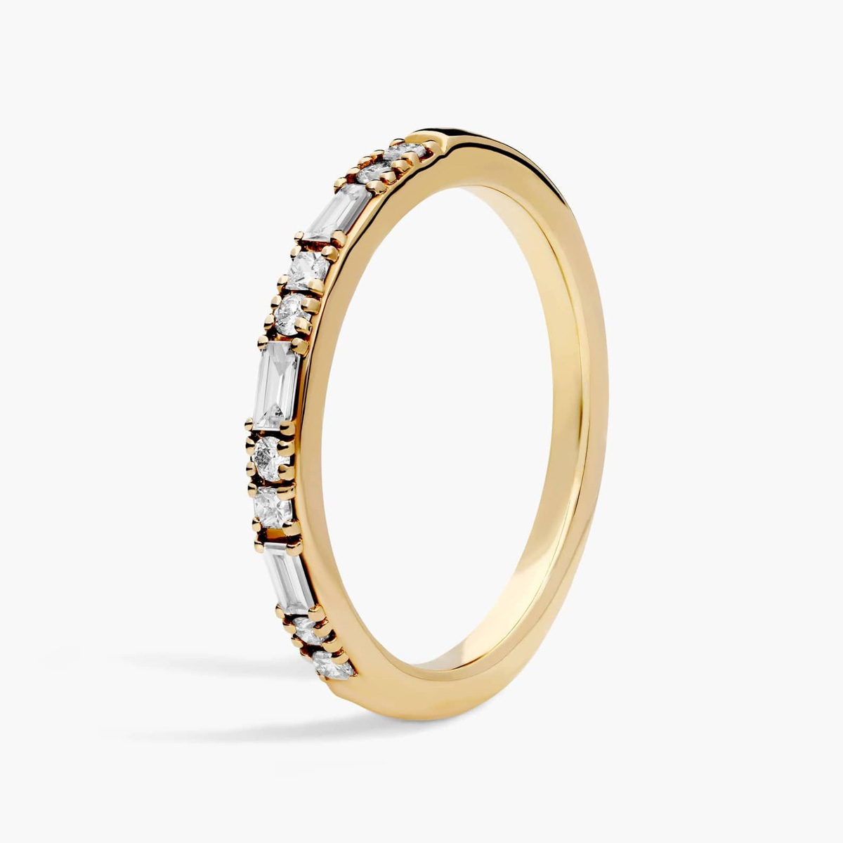 9K/14K/18K Sarı Altın Yarım So - Lab Grown Diamond Ring 14K Gold incelemesi ve fiyatı