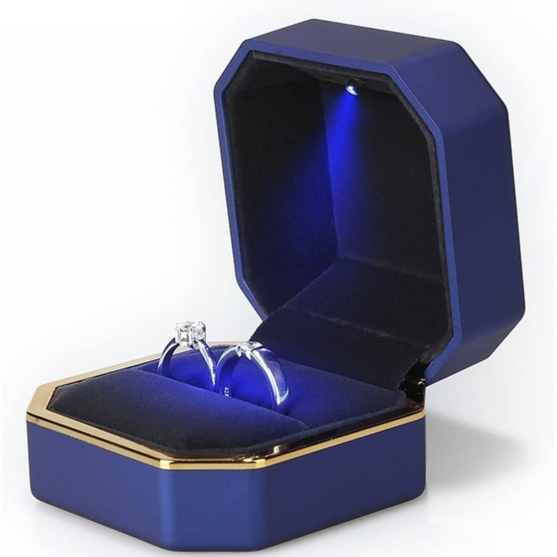 LED Işıklı Mücevher Kutusu Lük - Velvet Ring Box Led Light Proposal incelemesi ve fiyatı