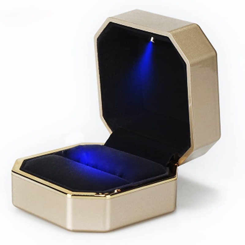 LED Işıklı Mücevher Kutusu Lük - Velvet Ring Box Led Light Proposal incelemesi ve fiyatı