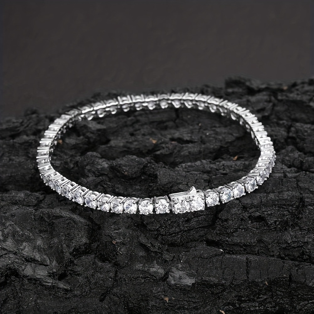 2-6.5mm Gerçek Mozanit Tenis B - Moissanite Tennis Bracelet 925 Sterling incelemesi ve fiyatı