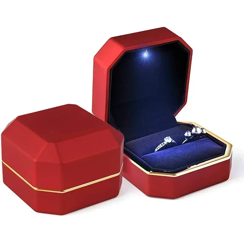 Lüks Yüzük Kutusu Kare Kadife  - Velvet Ring Box Led Light Proposal incelemesi ve fiyatı
